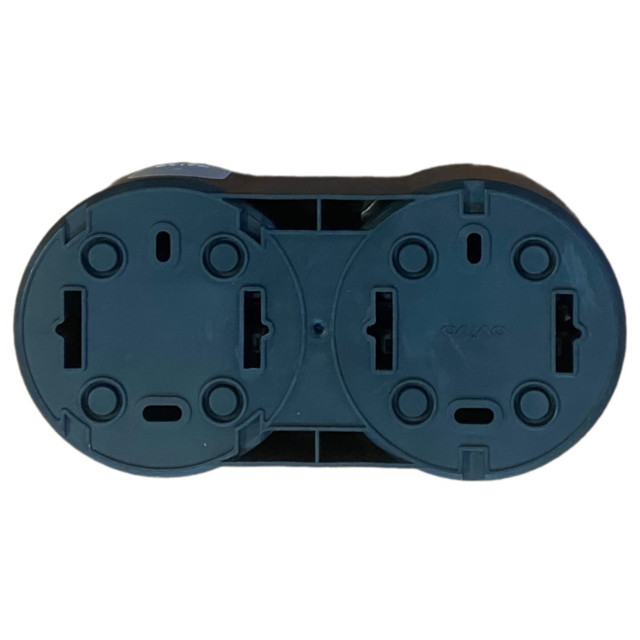 розетка 2 поста OVIVO X-One с заземлением IP54 антрацит