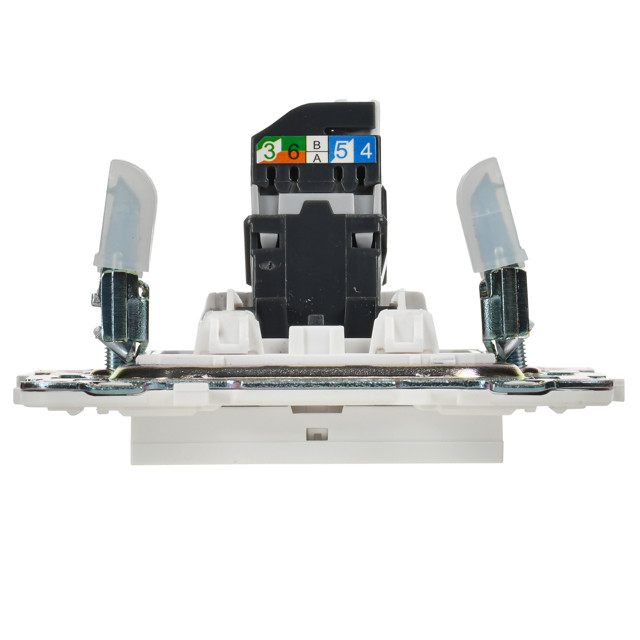 розетка компьютерная RJ45 кат.5E IEK Skandy арктический белый