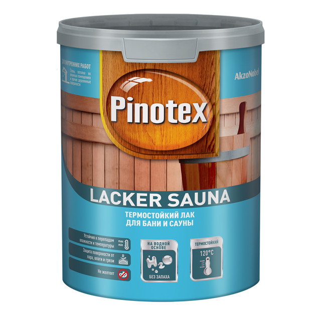 лак для саун PINOTEX Lacker Sauna 1л полуматовый, арт.5254107