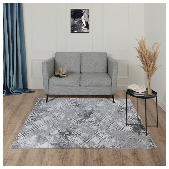 ковер JULIA 1600х2300мм дизайн A4207A GREY/D.GREY