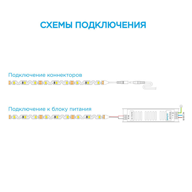 лента светодиодная APEYRON 12В 48Вт 2835 60д/м IP20 10м 400Лм/м дневной