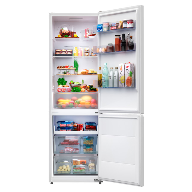 холодильник двухкамерный LEX LKB 185WIDMax No Frost 185x59,5x68 см белый