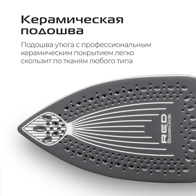 утюг RED SOLUTION I286 2200Вт 180 г/мин керамика синий/черный утюг RED SOLUTION I286 2200Вт 180 г/мин керамика синий/черный