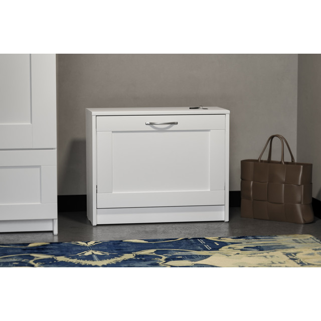 тумба для обуви СИРИУС 602x488x250мм белая ЛДСП