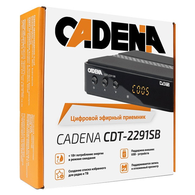 тв-тюнер цифровой CADENA CDT-2291SB