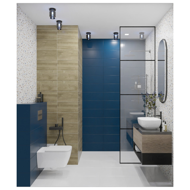 плитка настенная AZORI Colormix wood 20,1х50,5 коричневый