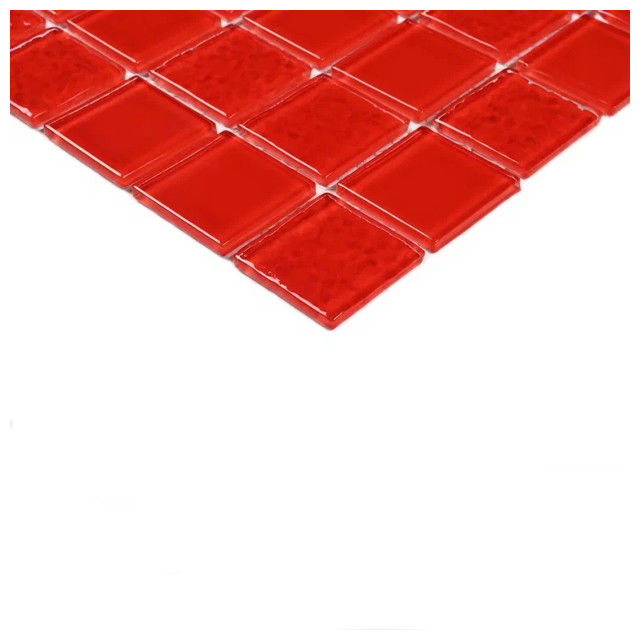 мозаика стеклянная, 30х30х0,35 Red Rose, красная