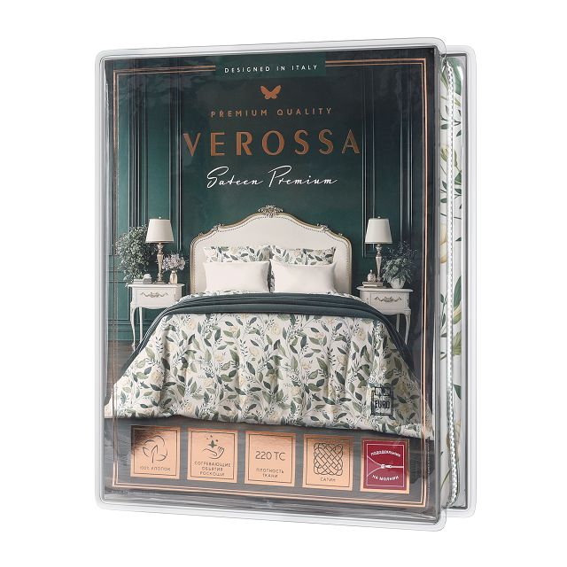 постельное белье дуэт VEROSSA White keys сатин 4 нав.50х70,70х70см, арт.925601