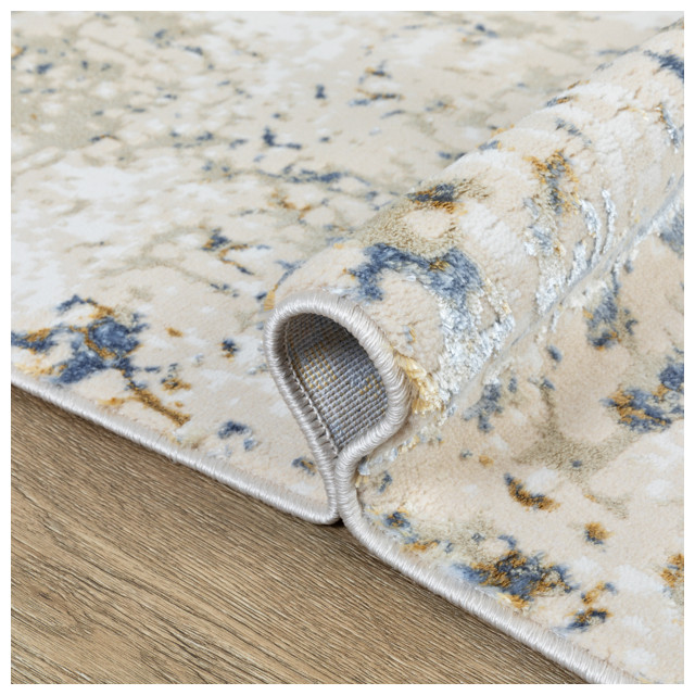 ковер UMBRIA 1600х2300мм дизайн A3699A L.BLUE/MUSTARD