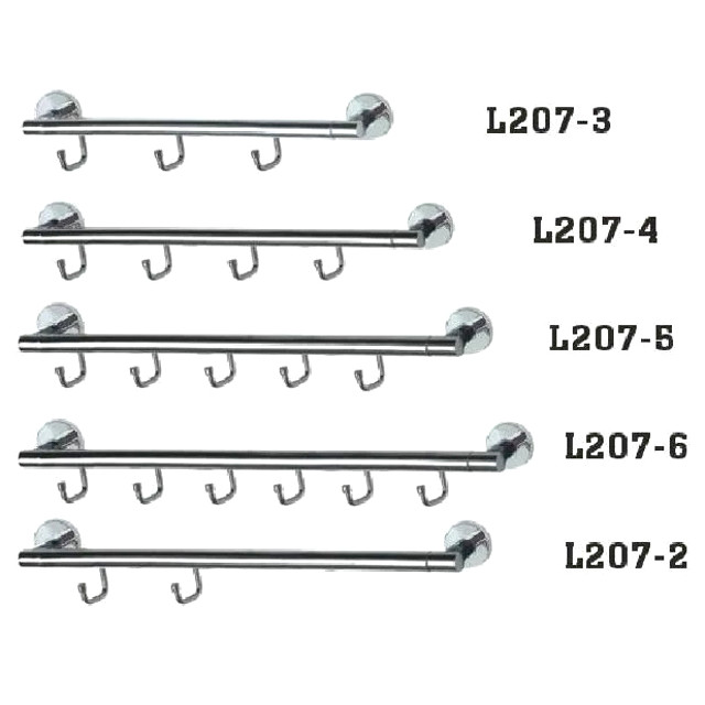 полотенцедержатель LEDEME L207-5, с 5 крючками