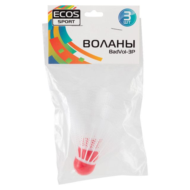 набор воланов для бадминтона ECOS 3шт