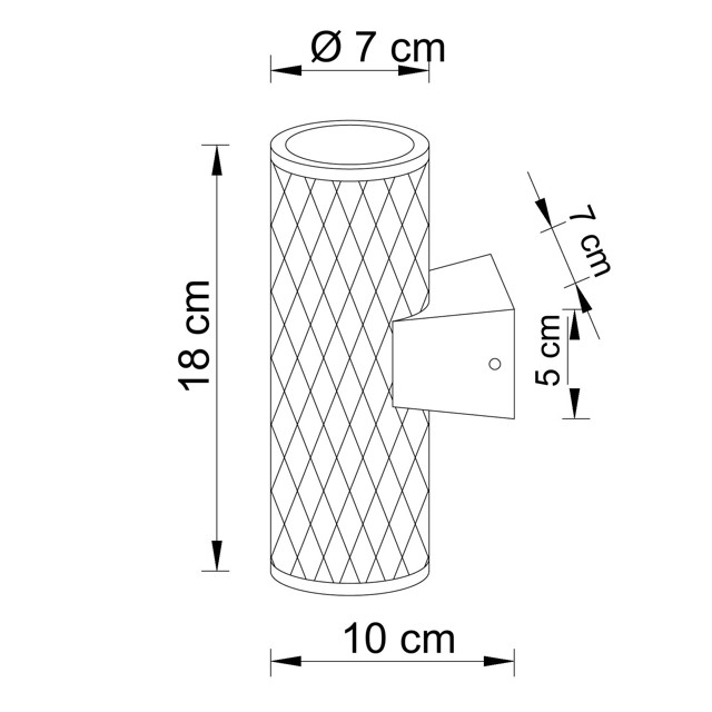 светильник фасадный ARTE LAMP Hyadum GU10 2х35Вт IP54 металл черный