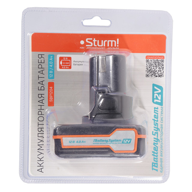 аккумулятор STURM SBP1204 12В Li-Ion 4Ач