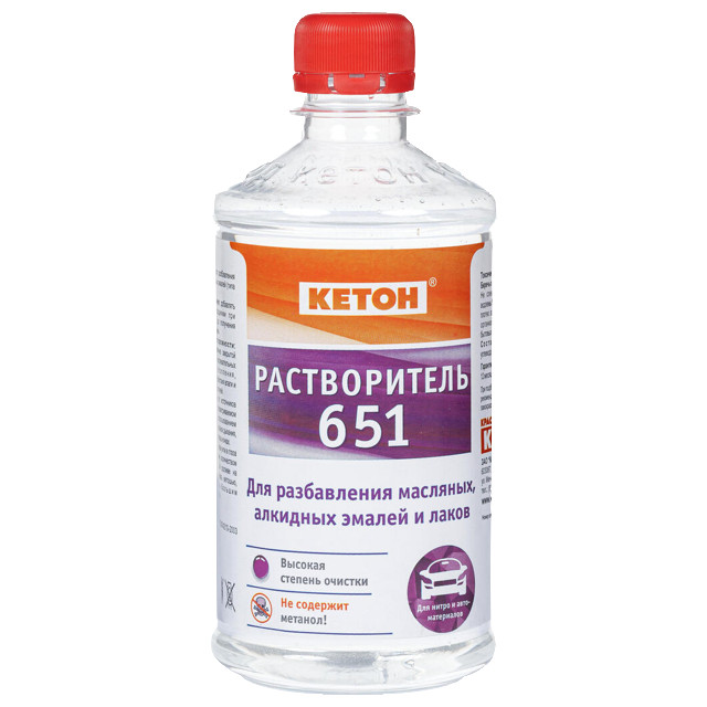 растворитель 651 КЕТОН 0,86л, арт.40286