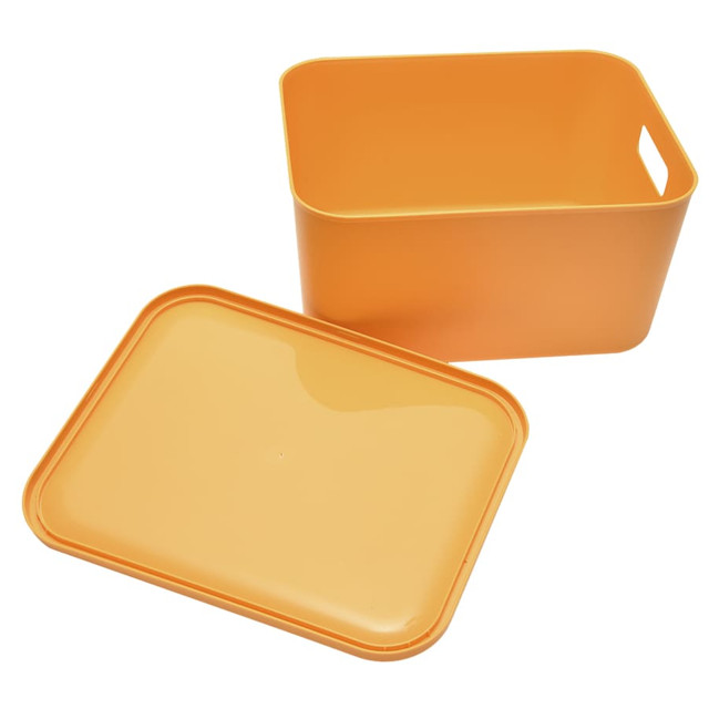 контейнер HANDY HOME Оптима 28,5x22x14см 6,9л пластик с крышкой желтый