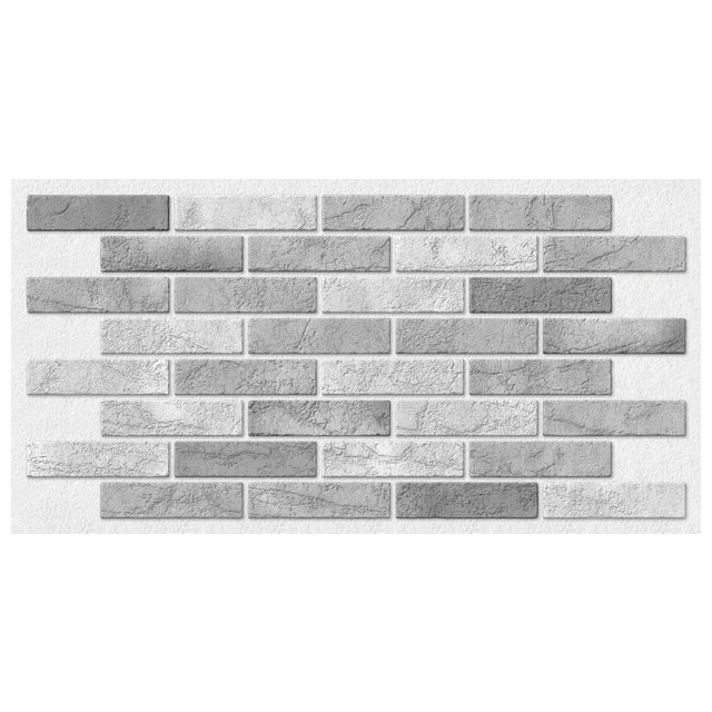 панель декоративная ПВХ кирпич Дымчатый 485х960мм панель декоративная ПВХ кирпич Дымчатый 485х960мм