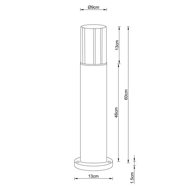 светильник уличный наземный ARTE LAMP Seginus E27 40Вт IP54 металл, стекло