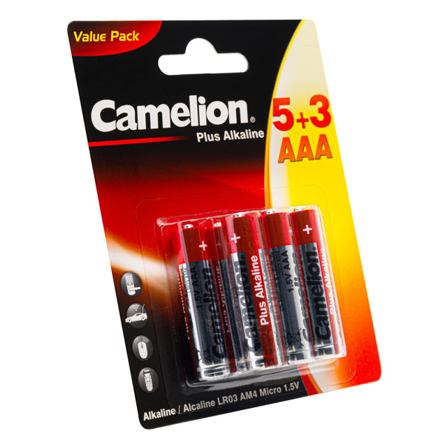 батарейка CAMELION Plus Alkaline  5+3  ААА 1.5В