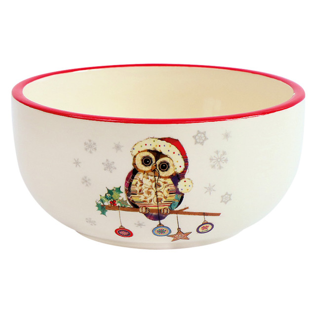 салатник Owl Christmas 14см 0,61л керамика