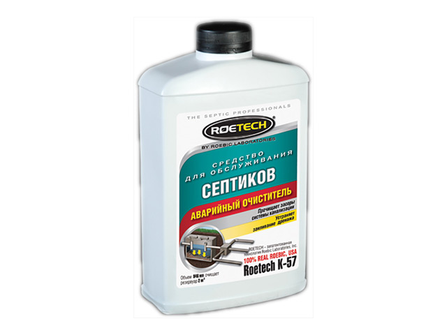 средство ROETECH для очистки септиков (аварийный очиститель) 946мл