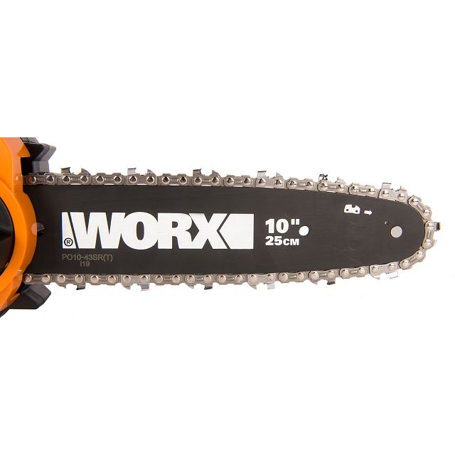 пила цепная аккумуляторная WORX WG322E шина 25см 20В Li-lon 2,0Ач 1АКБ