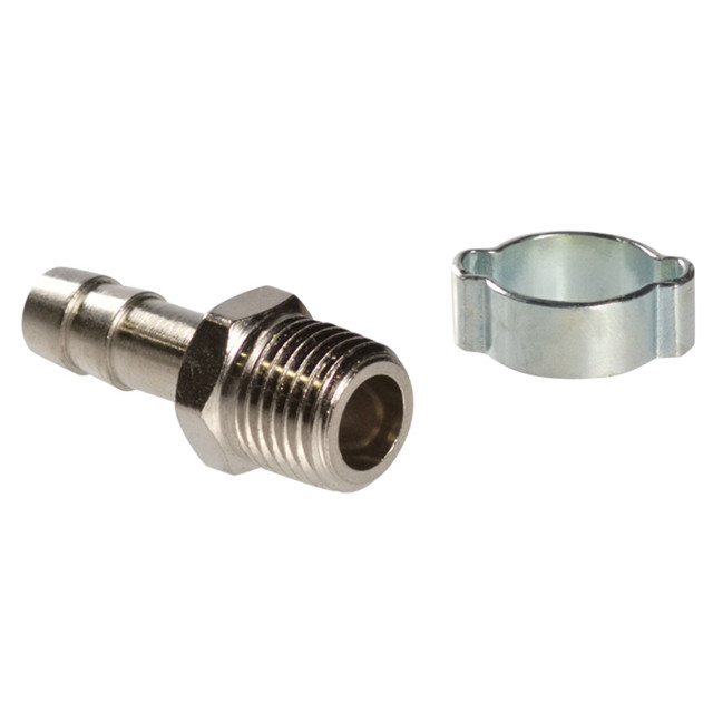 переходник FUBAG 1/4"M на елочку 8мм с обжимным кольцом 8x13мм