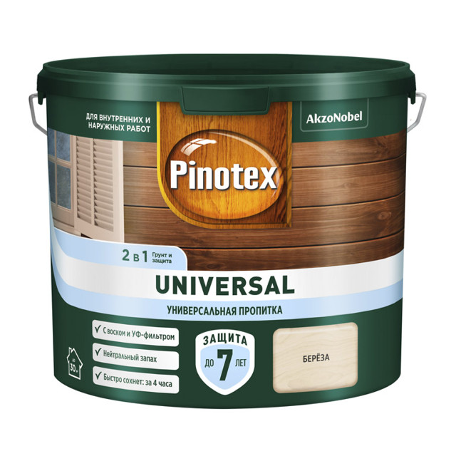 средство деревозащитное PINOTEX Universal 2,5л береза, арт.5620689