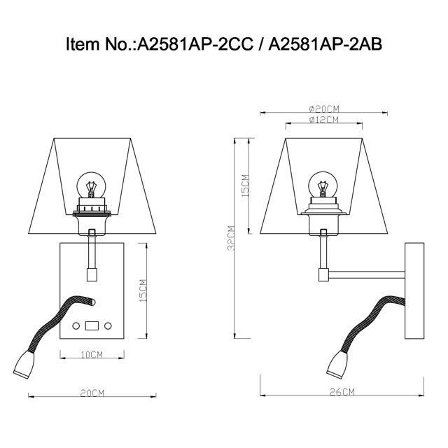 бра ARTE LAMP Elba E27 1х60Вт металл античная бронза