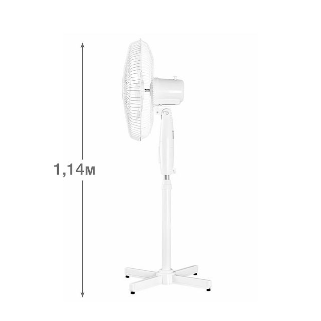 вентилятор напольный Blackton Bt F1115 45Вт 3 режима белый