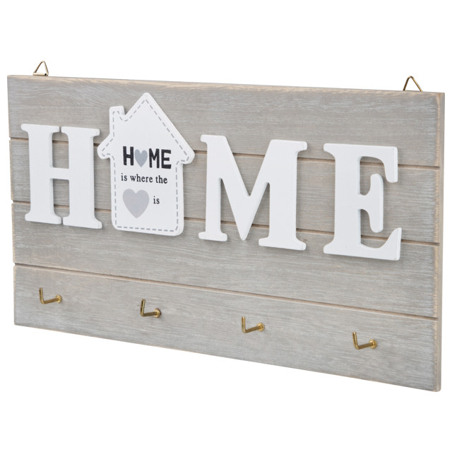 ключница ВОЛШЕБНАЯ СТРАНА HOME 250х25х130мм МДФ/металл