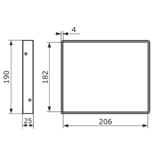 консоль для полок Loft 200х190х25мм мод.7 черный