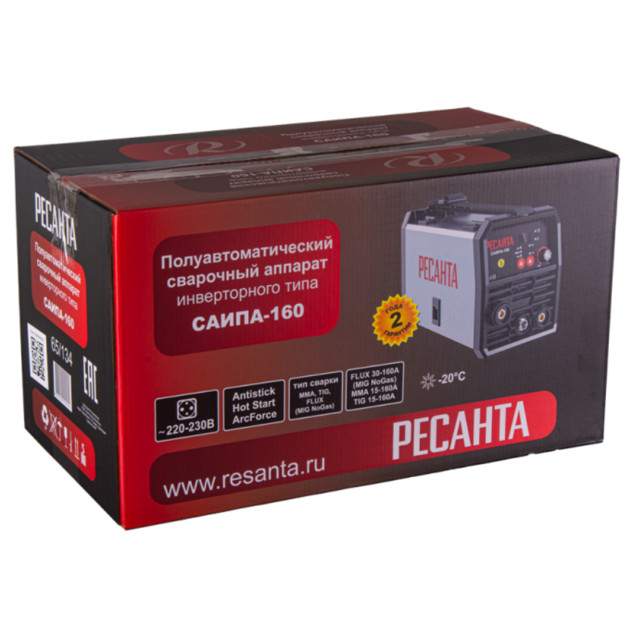 полуавтомат сварочный РЕСАНТА САИПА-160 с горелкой