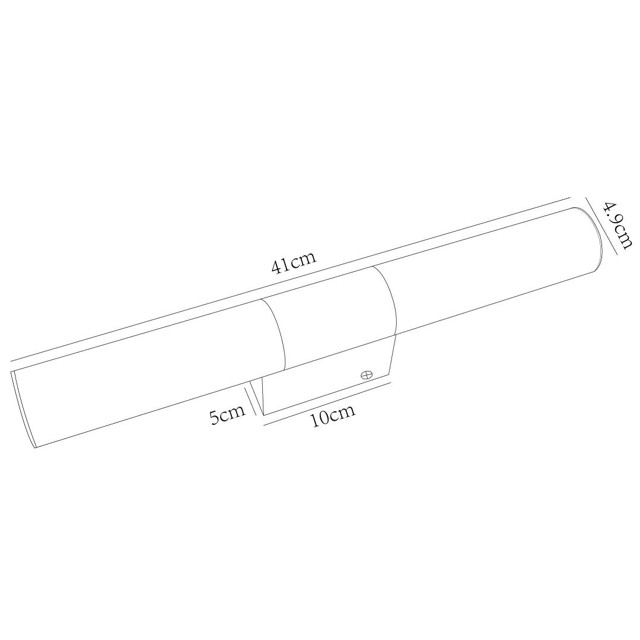 подсветка для ванной комнаты ART LAMP Callisto 1х8Вт LED металл гальванизированный хром