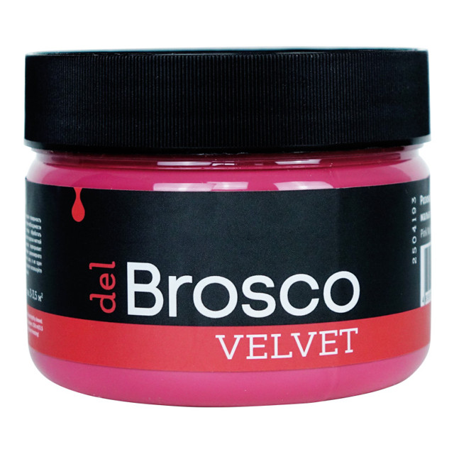 краска акриловая DEL BROSCO Velvet интерьерная 0,25л розовая, арт.2504193