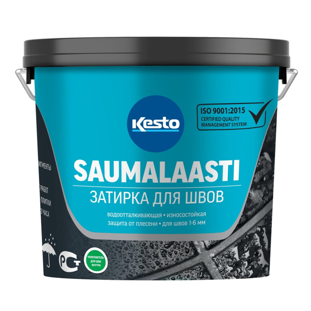 затирка для швов KESTO Saumalaasti 1-6мм 3кг средне-серая