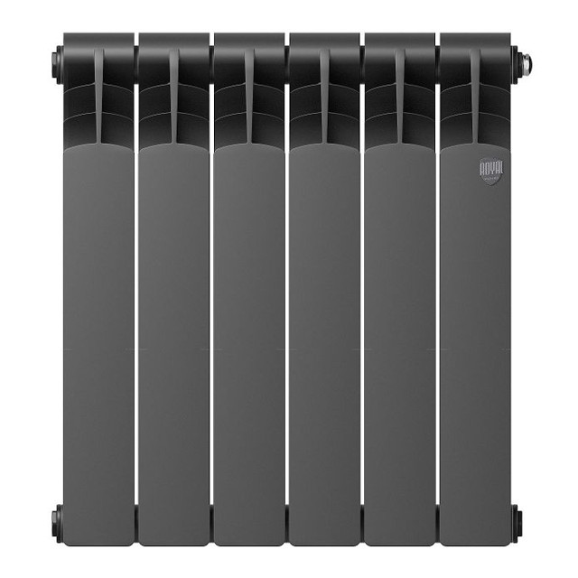 радиатор биметаллический ROYAL THERMO Revolution B 500 черный  6 секций