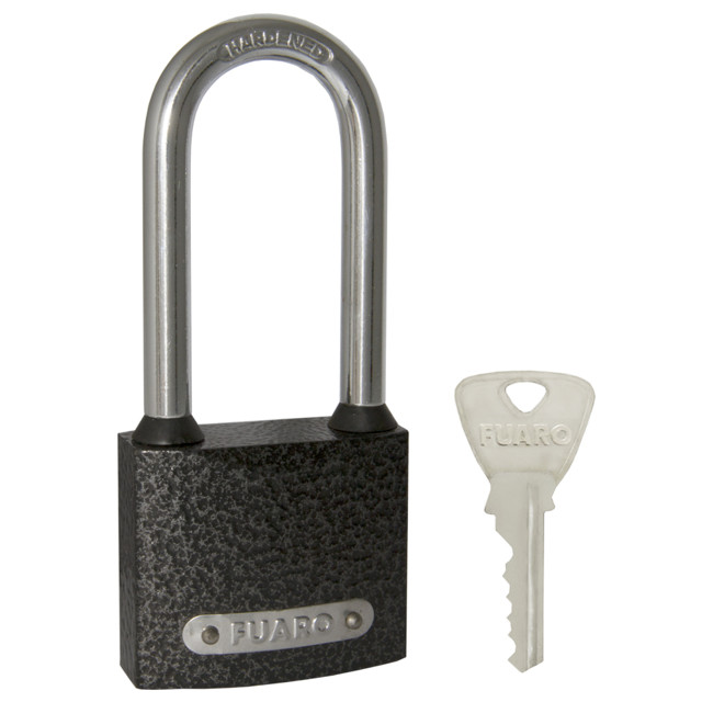 замок навесной Fuaro Lock pl-01-50-l  чугун 50мм длинная дужка