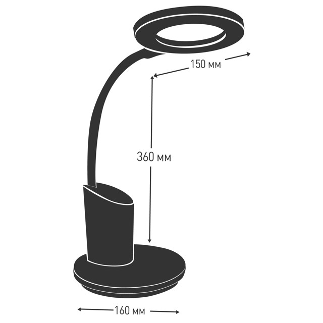 лампа настольная CAMELION 8 Вт LED 480Лм 4500К белая