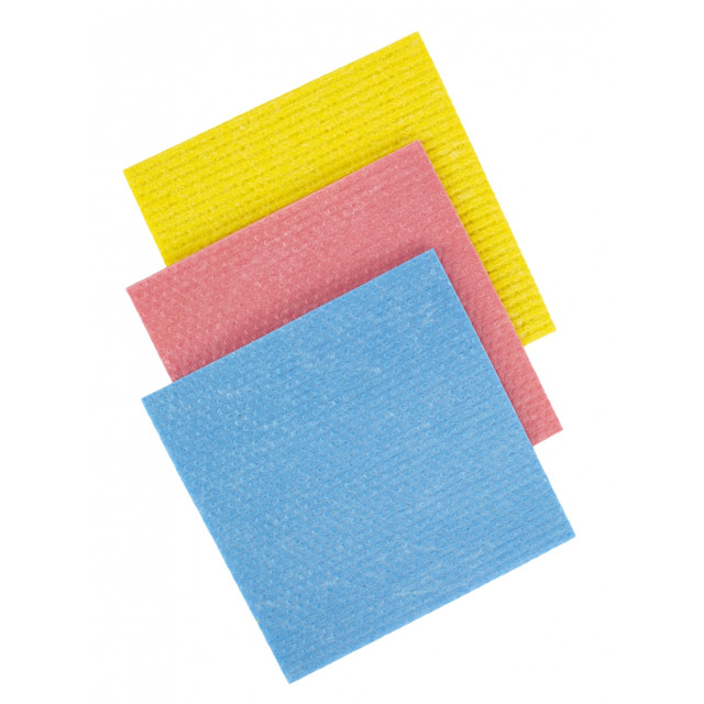 салфетка VILEDA Sponge Cloth 3шт 20х18см губчатая хлопок, целлюлоза