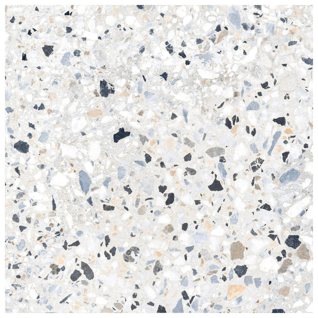 керамогранит ALMA CERAMICA Terrazzo 57х57 серый лаппатированная
