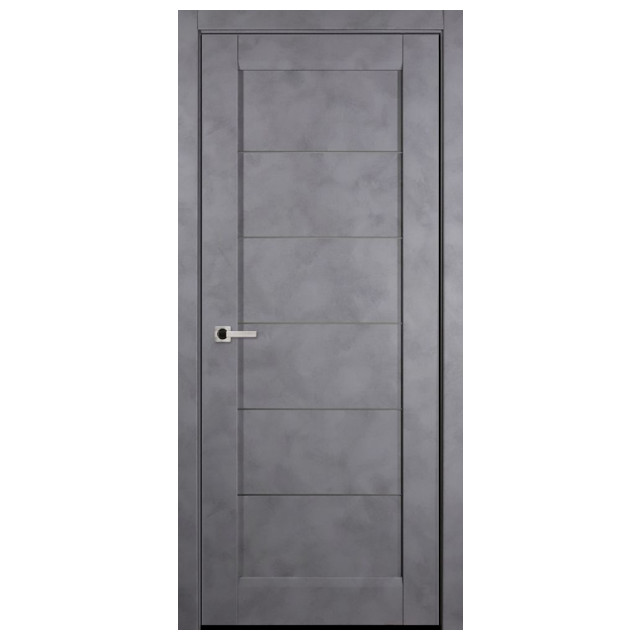 полотно дверное BELWOODDOORS Мирелла урбан тёмный глухое 200х60см
