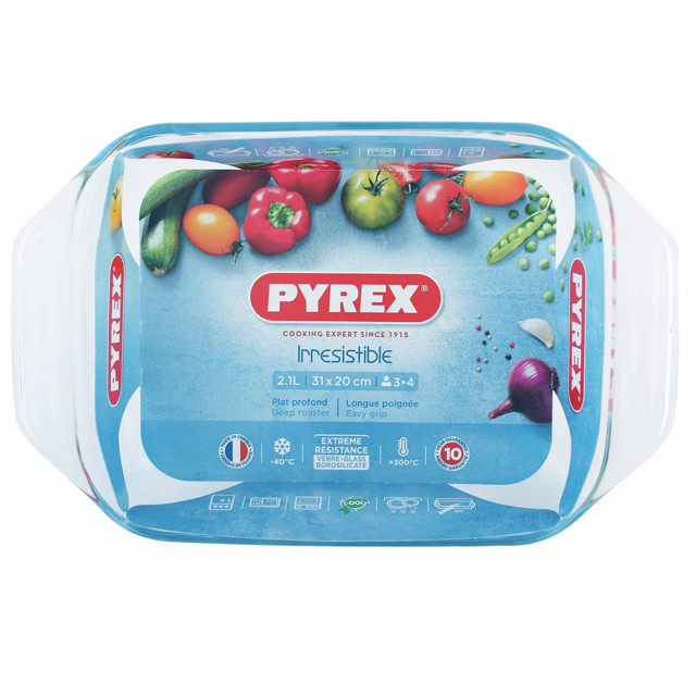 блюдо для запекания PYREX Irresistible 31х20см прямоугольное жаропрочное стекло
