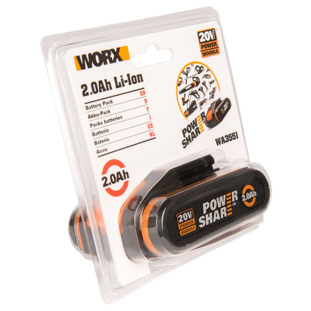 аккумулятор WORX WA3551 2Ач 20В Li-ion