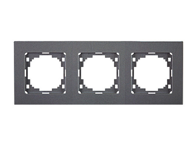 рамка 3 поста NILSON Touran антрацит