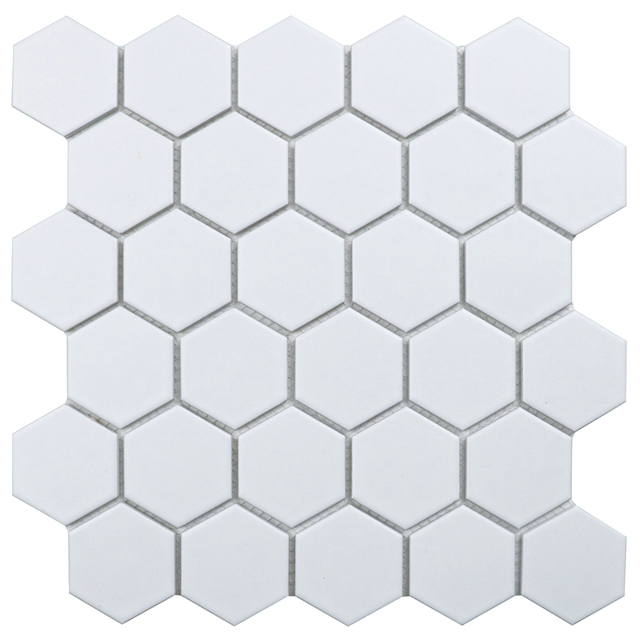 мозаика керамическая STARO Homework Hexagon small 27,8х26,5х0,6 матовая белая