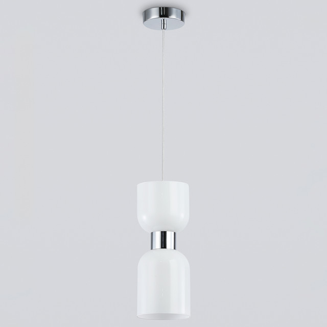 светильник подвесной AMBRELLA High Light E14 60Вт хром/белый матовый