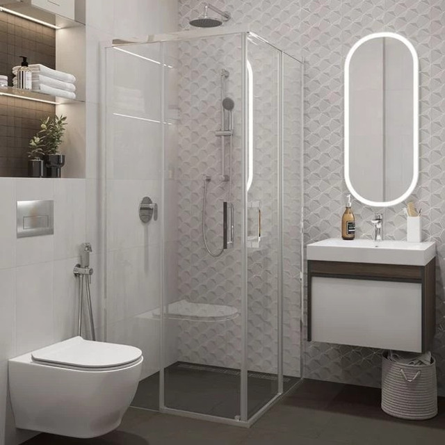 декор настенный KERAMA MARAZZI Корредо 25х40 серый