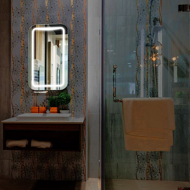 зеркало для ванной SILVER MIRRORS Турин 40х70см LED сенсор диммер