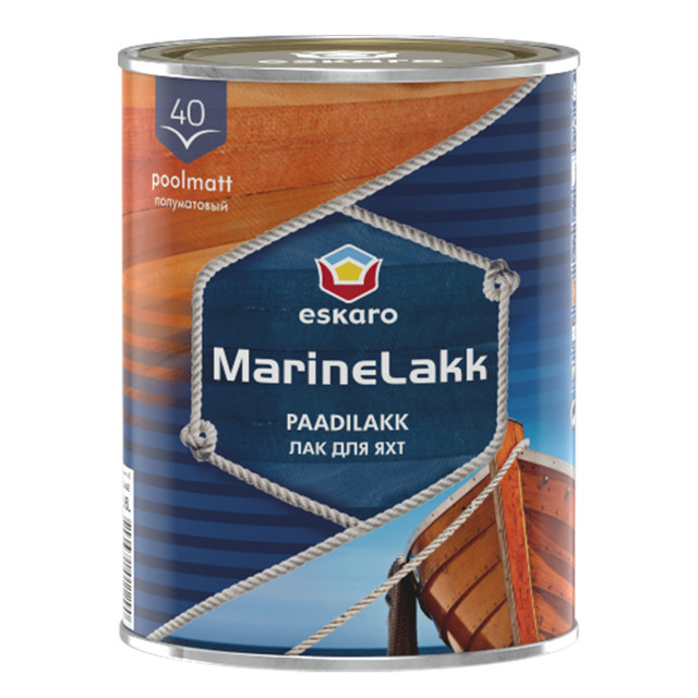 лак яхтный ESKARO Marine Lakk 40 0,95л бесцветный, арт.ESL029