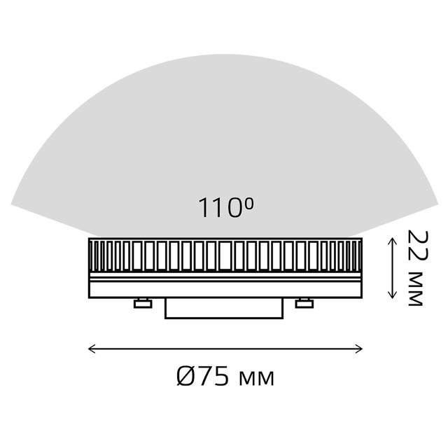 лампа Gauss Elementary 6Вт GX53 440Лм LED 3000К спот